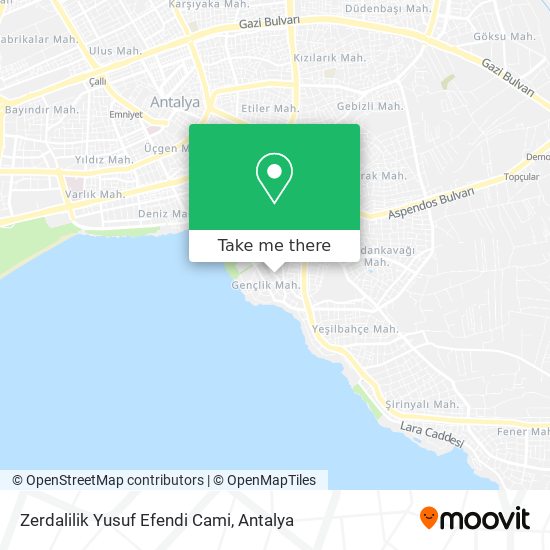 Zerdalilik Yusuf Efendi Cami map