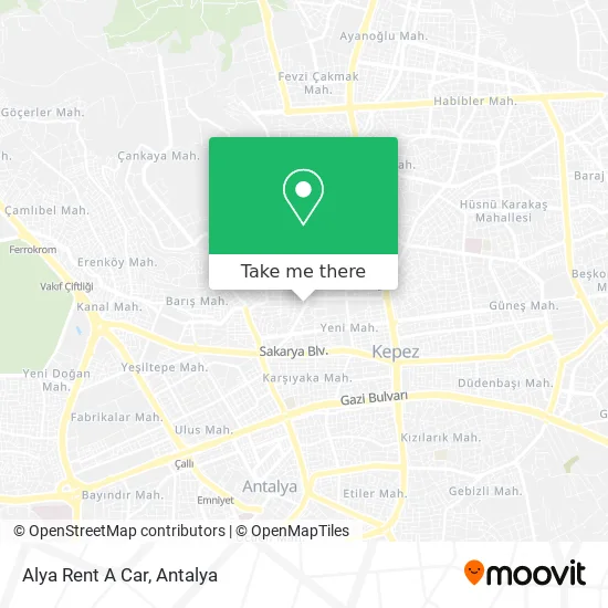 Alya Rent A Car map