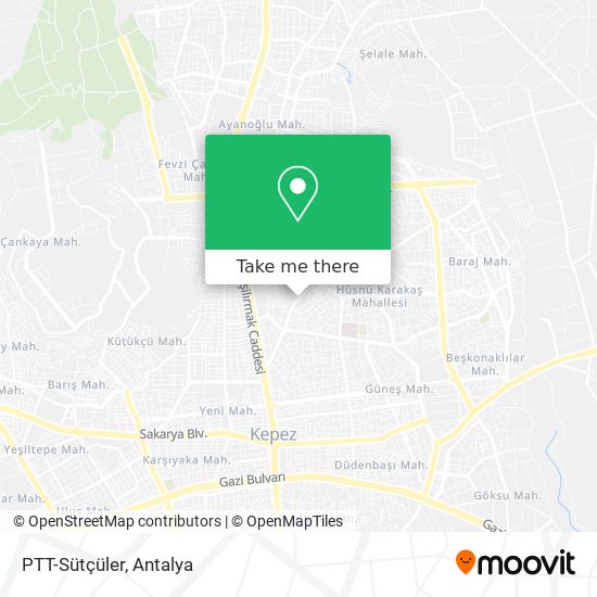 PTT-Sütçüler map