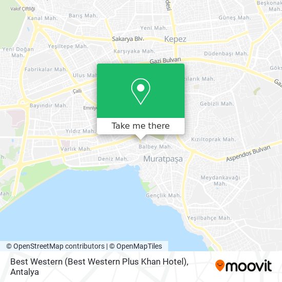 Best Western (Best Western Plus Khan Hotel) map