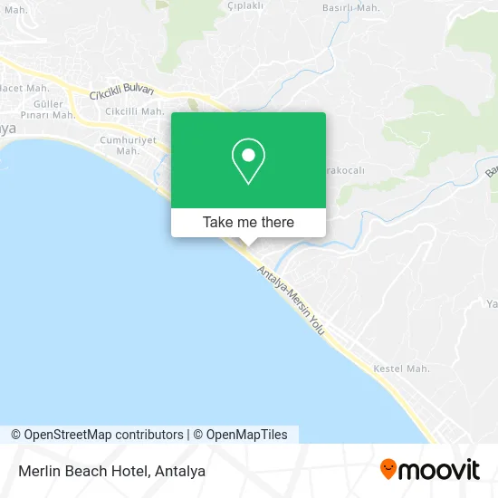 Merlin Beach Hotel map