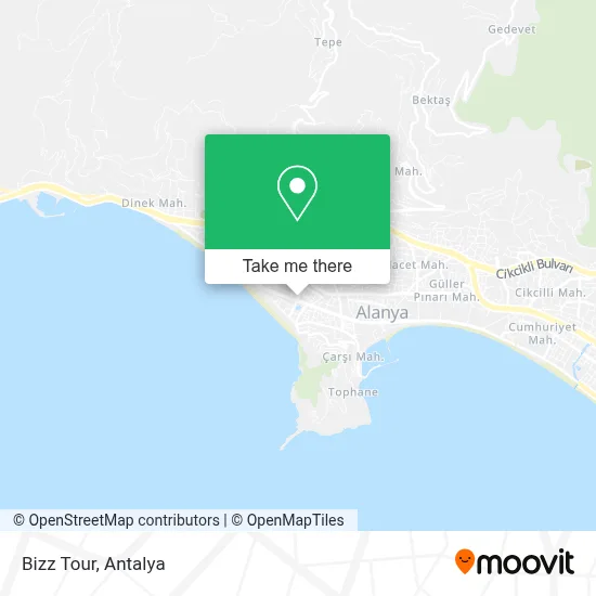Bizz Tour map