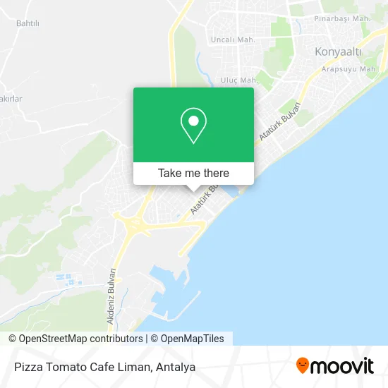 Pizza Tomato Cafe Liman map