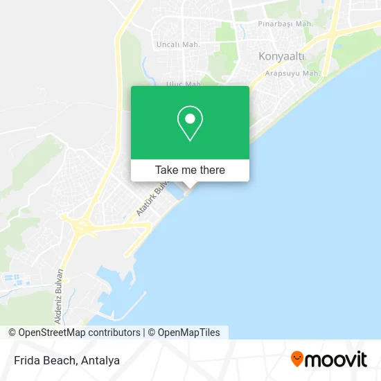 Frida Beach map