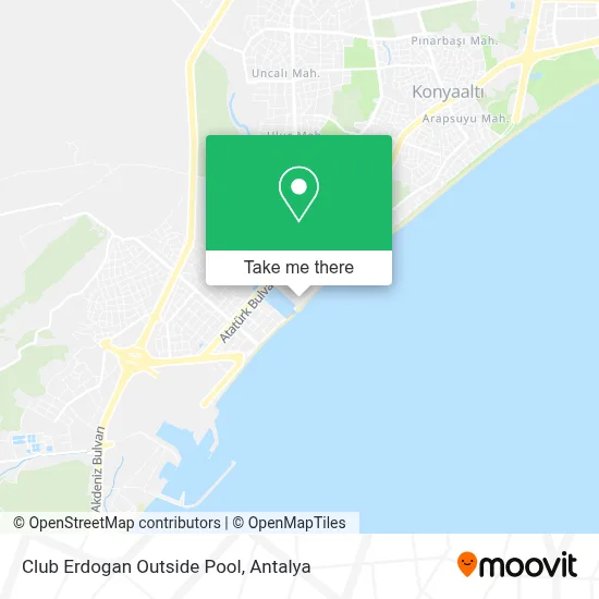 Club Erdogan Outside Pool map