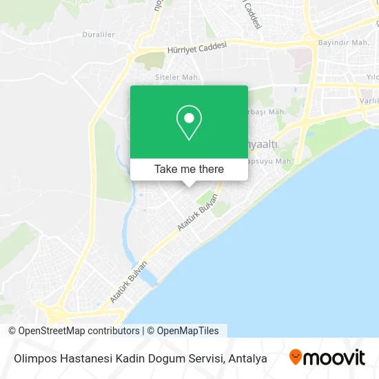 Olimpos Hastanesi Kadin Dogum Servisi map