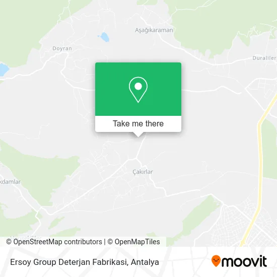 Ersoy Group Deterjan Fabrikasi map