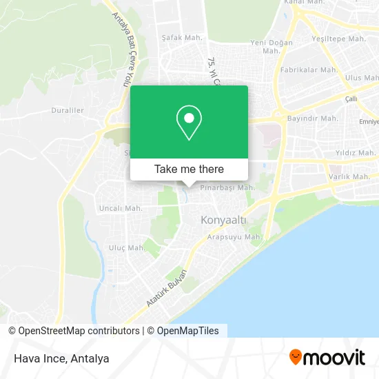 Hava Ince map