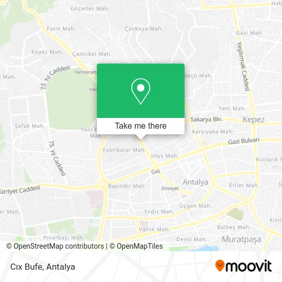 Cıx Bufe map