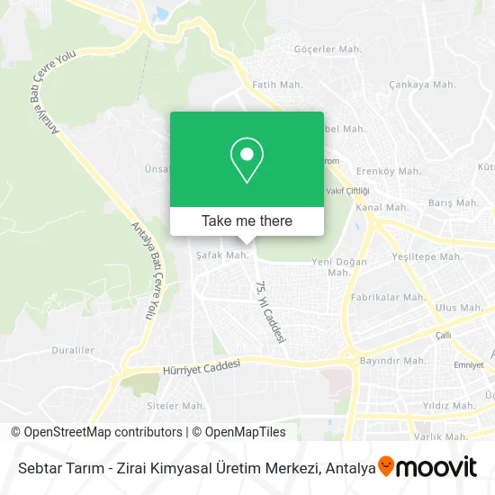 Sebtar Tarım - Zirai Kimyasal Üretim Merkezi map