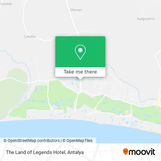 The Land of Legends Hotel map