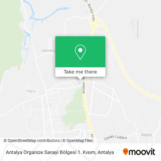 Antalya Organize Sanayi Bölgesi 1. Kısım map
