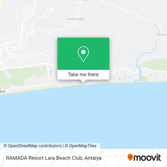 RAMADA Resort Lara Beach Club map
