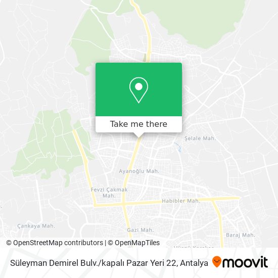 Süleyman Demirel Bulv. / kapalı Pazar Yeri 22 map