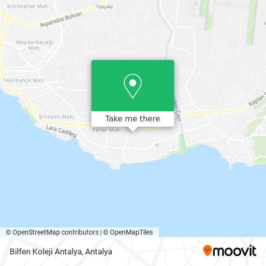 Bilfen Koleji Antalya map