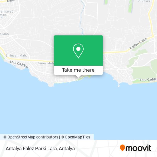 Antalya Falez Parki Lara map