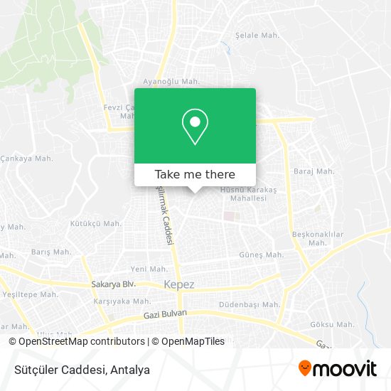 Sütçüler Caddesi map