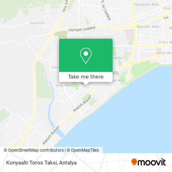 Konyaaltı Toros Taksi map