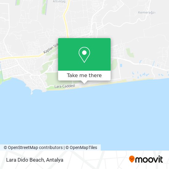 Lara Dido Beach map