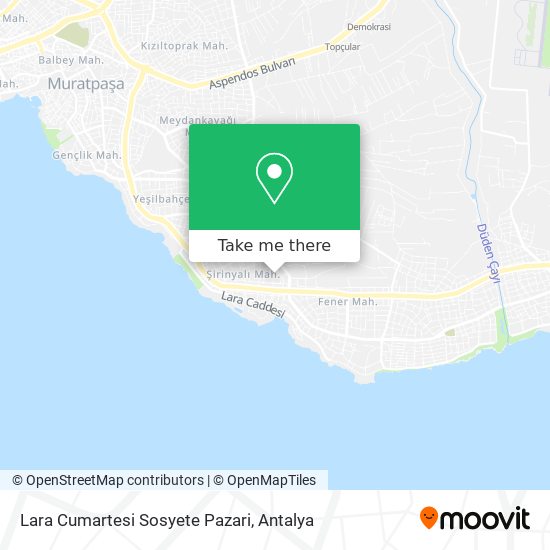 Lara Cumartesi Sosyete Pazari map