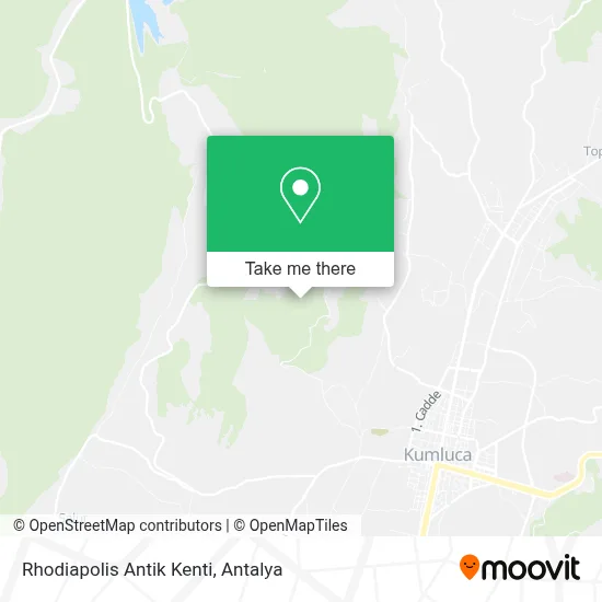 Rhodiapolis Antik Kenti map