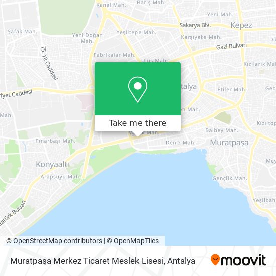 Muratpaşa Merkez Ticaret Meslek Lisesi map
