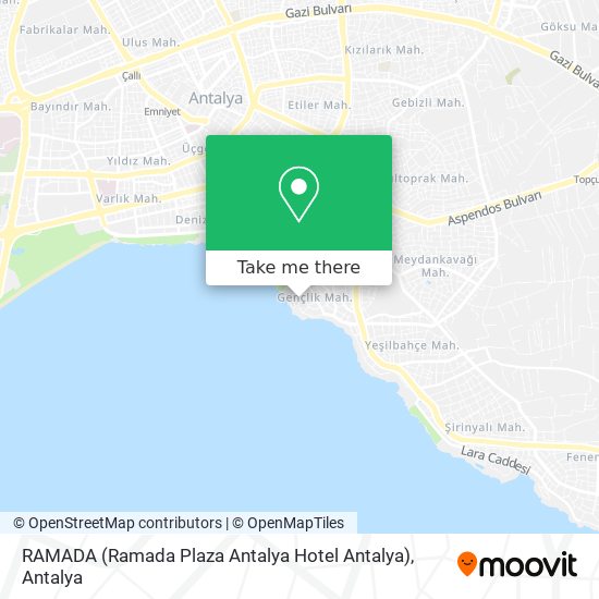RAMADA (Ramada Plaza Antalya Hotel Antalya) map