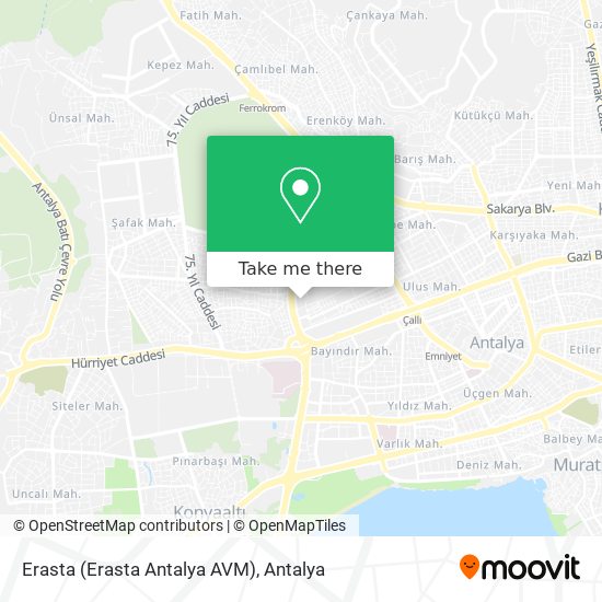 Erasta (Erasta Antalya AVM) map