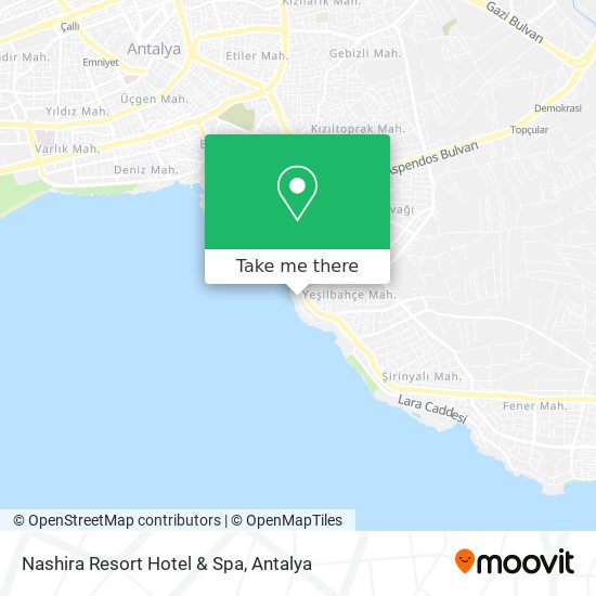 Nashira Resort Hotel & Spa map
