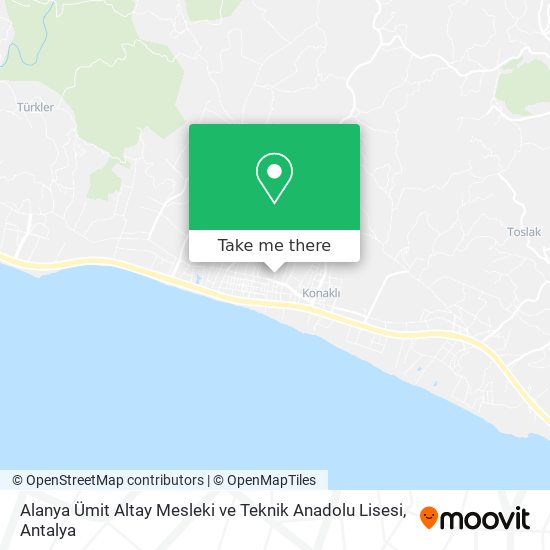 Alanya Ümit Altay Mesleki ve Teknik Anadolu Lisesi map