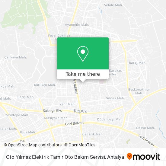 Oto Yılmaz Elektrik Tamir Oto Bakım Servisi map