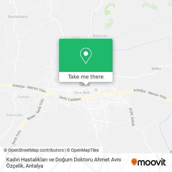 Kadın Hastalıkları ve Doğum Doktoru Ahmet Avnı Özçelik map