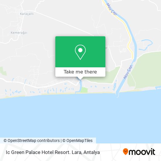 Ic Green Palace Hotel Resort. Lara map