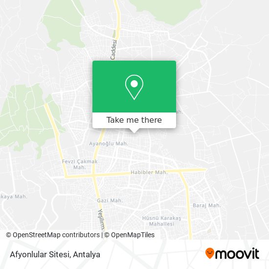 Afyonlular Sitesi map