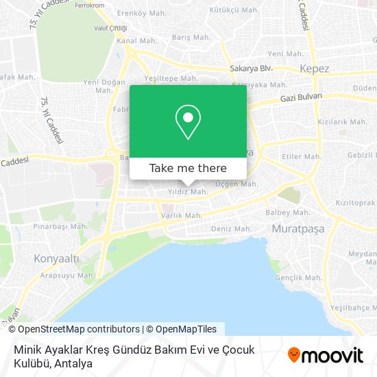Minik Ayaklar Kreş Gündüz Bakım Evi ve Çocuk Kulübü map