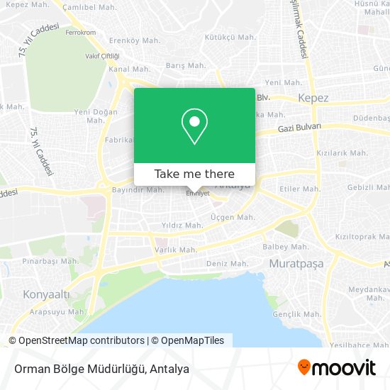 Orman Bölge Müdürlüğü map