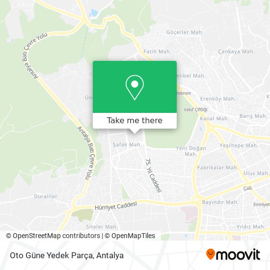 Oto Güne Yedek Parça map