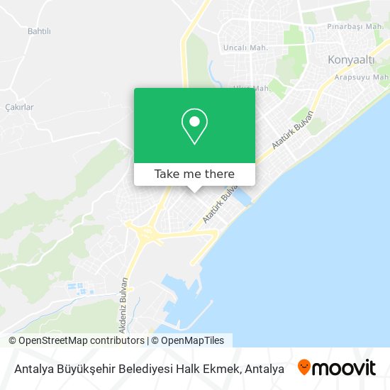 Antalya Büyükşehir Belediyesi Halk Ekmek map