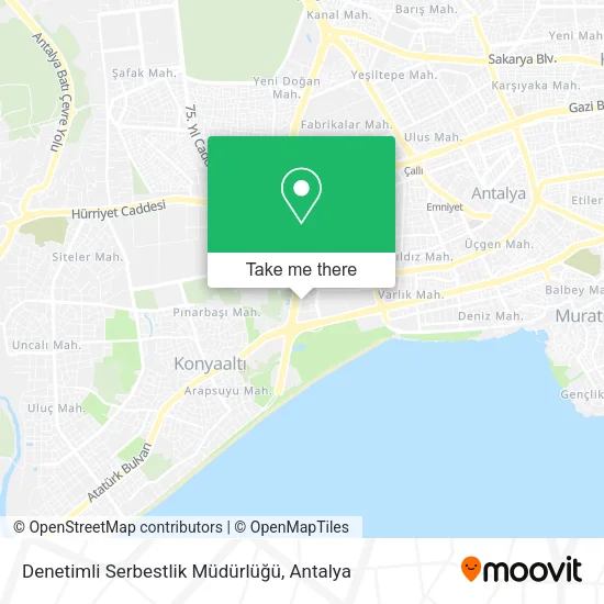 Denetimli Serbestlik Müdürlüğü map