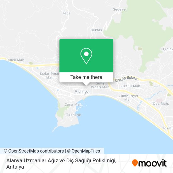 Alanya Uzmanlar Ağız ve Diş Sağlığı Polikliniği map