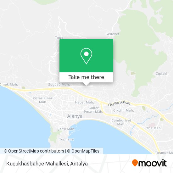 Küçükhasbahçe Mahallesi map