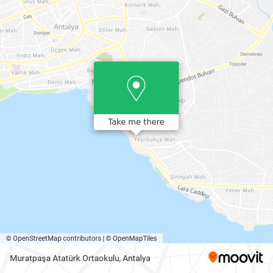 Muratpaşa Atatürk Ortaokulu map