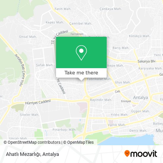 Ahatlı Mezarlığı map