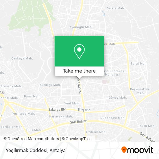 Yeşilırmak Caddesi map