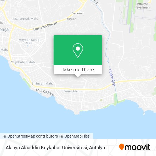 Alanya Alaaddin Keykubat Universitesi map