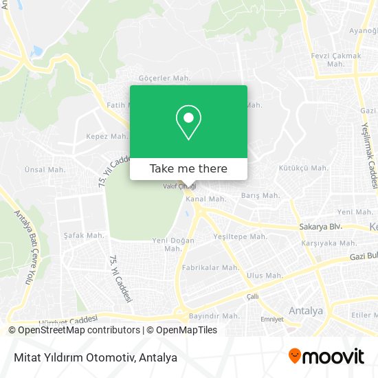Mitat Yıldırım Otomotiv map