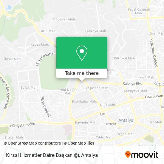Kırsal Hizmetler Daire Başkanlığı map