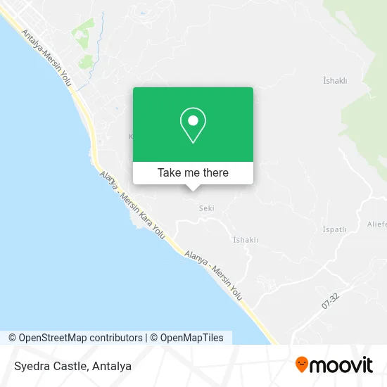 Syedra Castle map