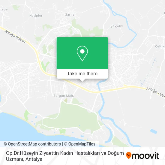 Op.Dr.Hüseyin Ziyaettin Kadın Hastalıkları ve Doğum Uzmanı map