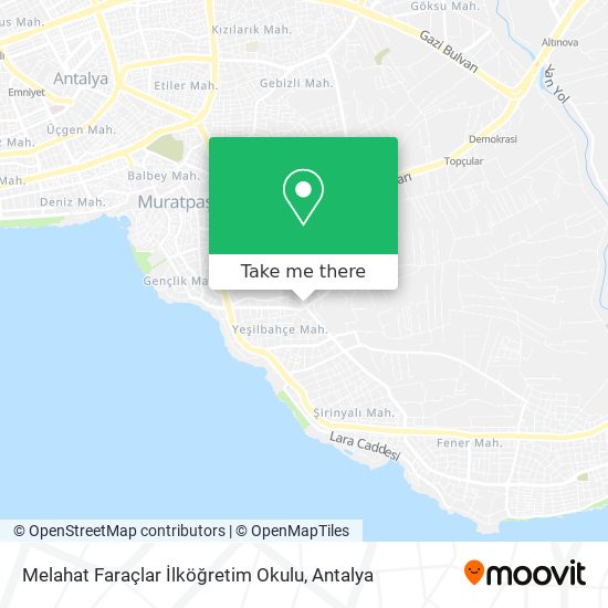 Melahat Faraçlar İlköğretim Okulu map